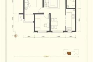2室2廳1衛(wèi)  79.75平米