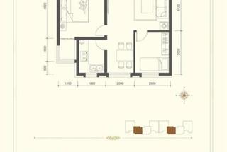 2室2廳1衛(wèi)  68.09平米