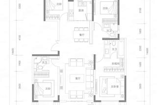 4室2廳3衛(wèi)　140平米