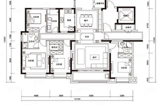4室2廳2衛(wèi)　177平米