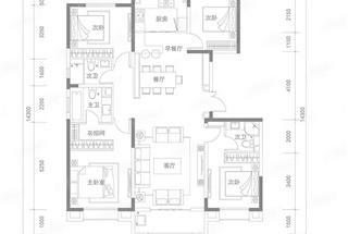 4室2廳2衛(wèi)  160平米