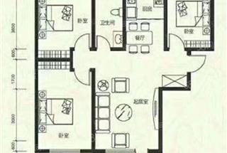 3室2廳1衛(wèi)  121.15平米