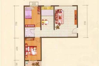 2室1廳1衛(wèi)  90.54平米